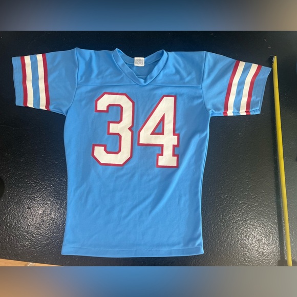 Vintage Houston Oilers Earl Campbell #34 Jersey Mens Size 34-36 Rawlings - Picture 6 of 9